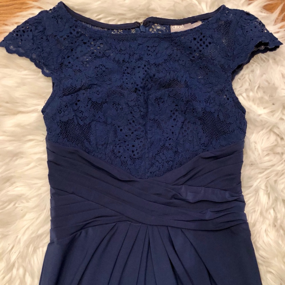 SOLD - ASOS PETITE WEDDING Lace Top Midi Dress